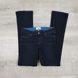 PAIGE Jeans Straight Leg Dark Wash Denim